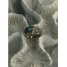 925 Sterling Silver Blue Topaz Ring Size 6