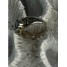 925 Sterling Silver Blue Topaz Ring Size 6