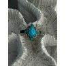 Bbj 925 Sterling Silver Turquoise Ring Size 9.5
