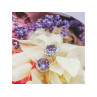 925 Sterling Silver Amethyst Stud Earrings