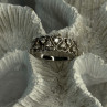 Bbj 925 Sterling Silver White Topaz Heart Ring Size 7