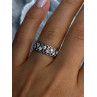 Bbj 925 Sterling Silver White Topaz Heart Ring Size 7
