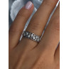 Bbj 925 Sterling Silver White Topaz Heart Ring Size 7