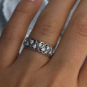 Bbj 925 Sterling Silver White Topaz Heart Ring Size 7