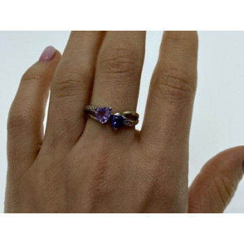 925 Sterling Silver Iolite & Tanzanite 