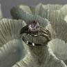 925 Sterling Silver Morganite & Beryl Ring Size 8