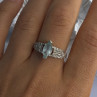Kabana 925 Sterling Silver Blue Topaz Ring Size 9