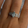 Kabana 925 Sterling Silver Blue Topaz Ring Size 9