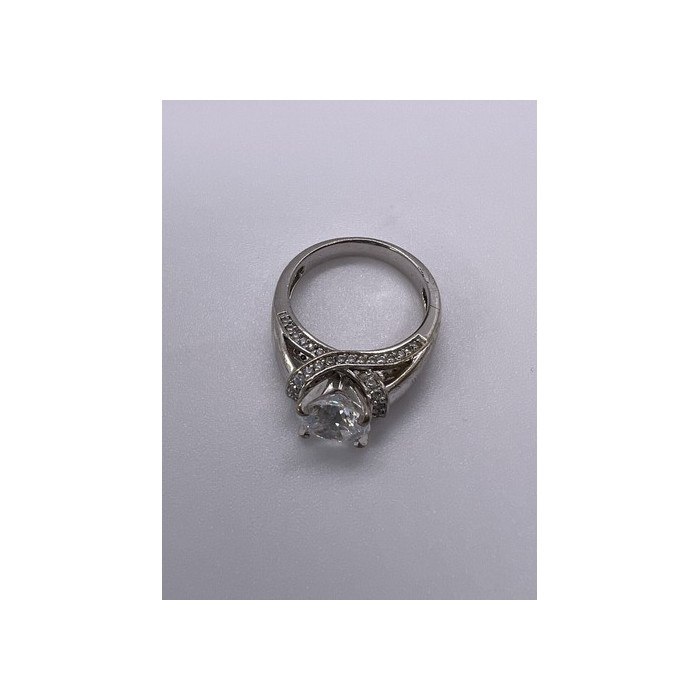 925 Sterling Silver CZ Ring Size 5.5