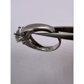 925 Sterling Silver CZ Ring Size 5.5