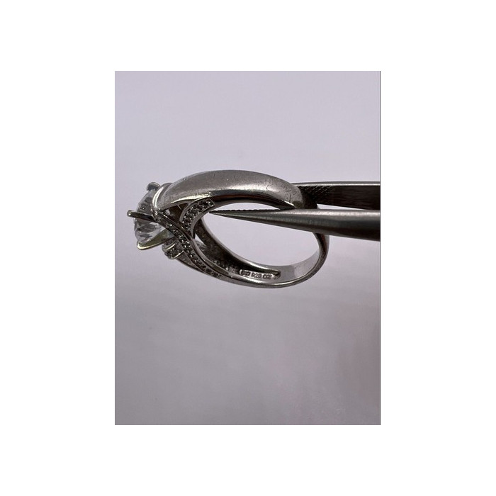 925 Sterling Silver CZ Ring Size 5.5