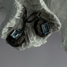 Vintage 925 Sterling Silver Blue Topaz Earrings Length 1.30 Inch