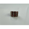 925 Sterling Silver Almandine Ring Size 8