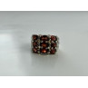 925 Sterling Silver Almandine Ring Size 8