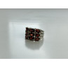 925 Sterling Silver Almandine Ring Size 8