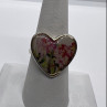 925 Sterling Silver Art Print Under Glass Cover 