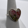 925 Sterling Silver Art Print Under Glass Cover 