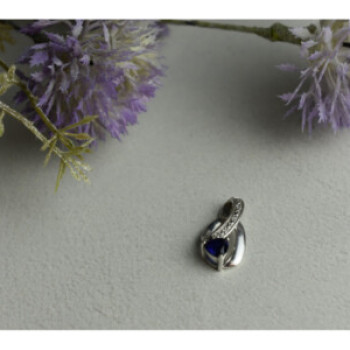 925 Sterling Silver London Blue Topaz Pendant