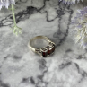 Vintage 925 Sterling Silver Almandine Ring Size 8