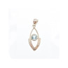 925 Sterling Silver Blue Spinel Pendant