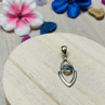 925 Sterling Silver Blue Spinel Pendant