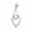 925 Sterling Silver Blue Spinel Pendant