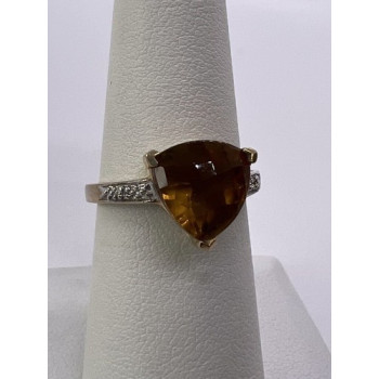 925 Sterling Silver CZ Ring Size 6.5