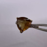 925 Sterling Silver Gold Plated CZ Ring Size 6.5