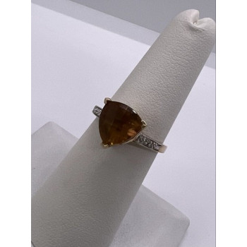 925 Sterling Silver CZ Ring Size 6.5