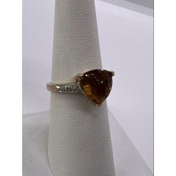 925 Sterling Silver CZ Ring Size 6.5