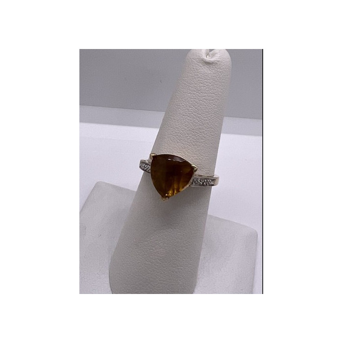 925 Sterling Silver CZ Ring Size 6.5