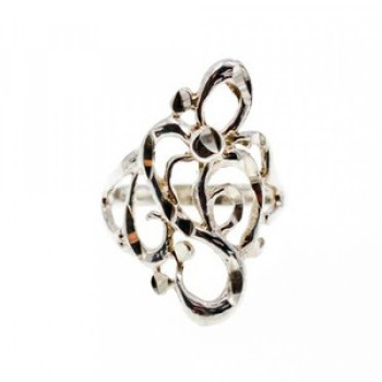 925 Sterling Silver Ring Size 6.5 Italy