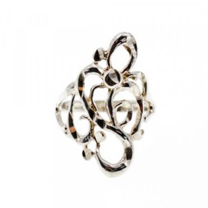 925 Sterling Silver Ring Size 6.5 Italy