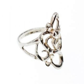 925 Sterling Silver Ring Size 6.5 Italy