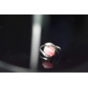 925 Sterling Silver Pink Agate Ring Size 6.5
