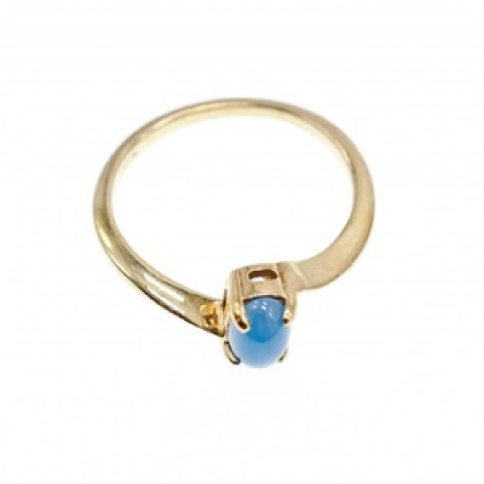 10K Yellow Gold Star Sapphire Ring Size 5.5