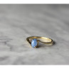 10K Yellow Gold Star Sapphire Ring Size 5.5