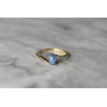 10K YELLOW GOLD STAR SAPPHIRE RING SIZE 5.5