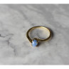 10K Yellow Gold Star Sapphire Ring Size 5.5