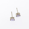 925 Sterling Silver Iolite Stud Earrings