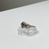 925 Sterling Silver Tourmalines Ring Size 8