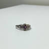 925 Sterling Silver Tourmalines Ring Size 8
