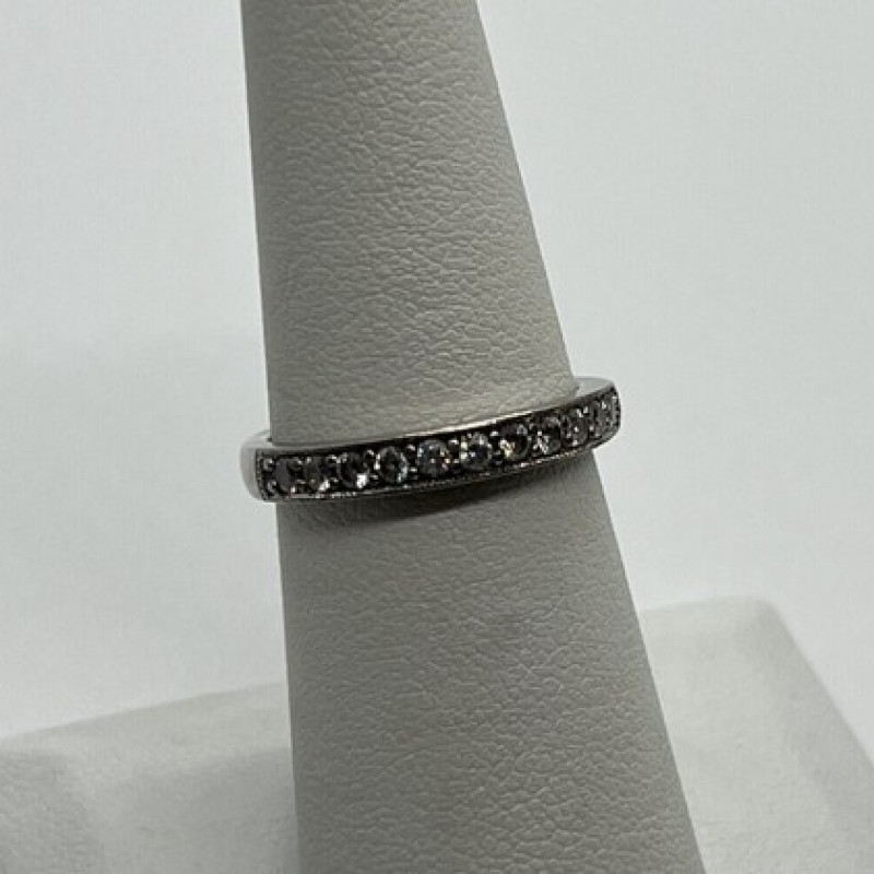 925 Sterling Silver & CZ Ring Size 6