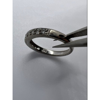 925 Sterling Silver & CZ Ring Size 6