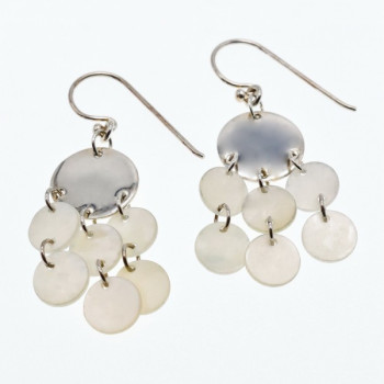 925 Sterling Silver Mother OF Pearl Earrings