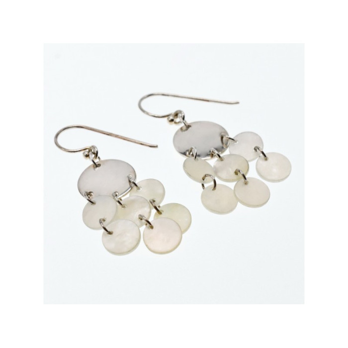 925 STERLING SILVER MOTHER OF PEARL EARRINGS