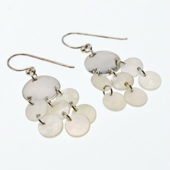 925 Sterling Silver Mother OF Pearl Earrings