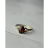 925 Sterling Silver Garnet Ring Size 7