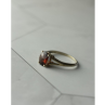 925 Sterling Silver Garnet Ring Size 7