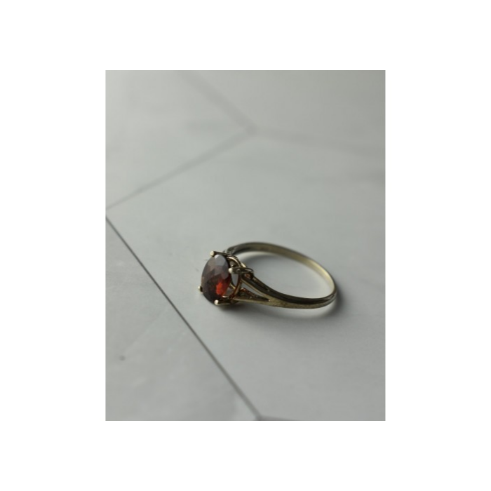 925 Sterling Silver Garnet Ring Size 7
